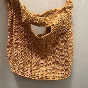 Free people Woven Tan Shoulder Bag